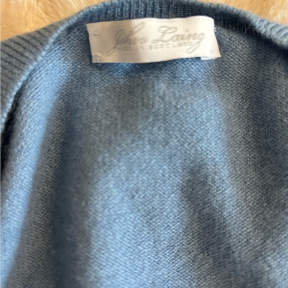John Laing Scottish Cashmere V-neck Sweater - Picture 4 of 5